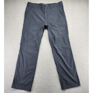 Eddie Bauer Travex Horizon Guide Chino Pants Men 38x32 Nylon Stretch Hiking Gray